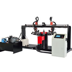 帶鋼專用成型機設備圓法蘭成型沖孔機套裝機械