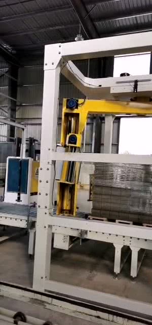 免燒磚設備生產線自主打包,制品美觀,快捷方便